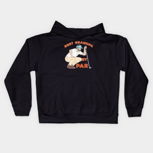 Best Grandpa By Par Kids Hoodie